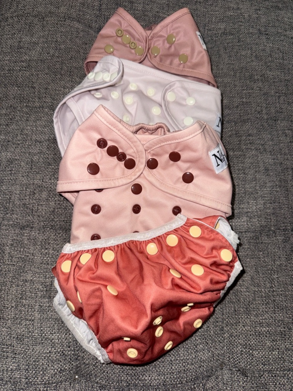 Nora’s nursery reusable diapers lot of 4
